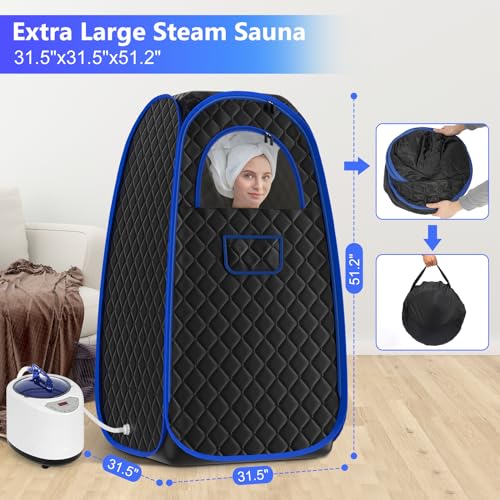 X-Vcak Portable Foldable Sauna Box with Steamer