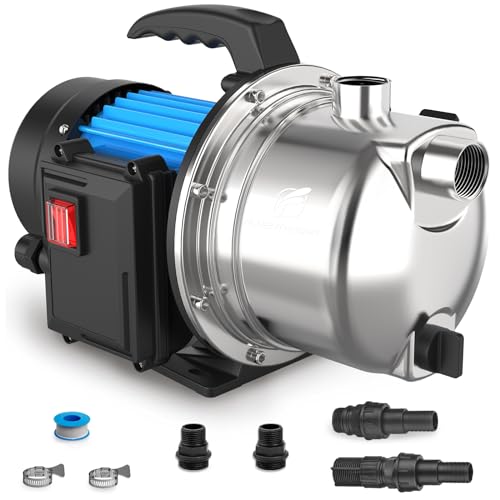FLUENTPOWER 1.5HP Portable Garden Transfer Pump with 1200GPH