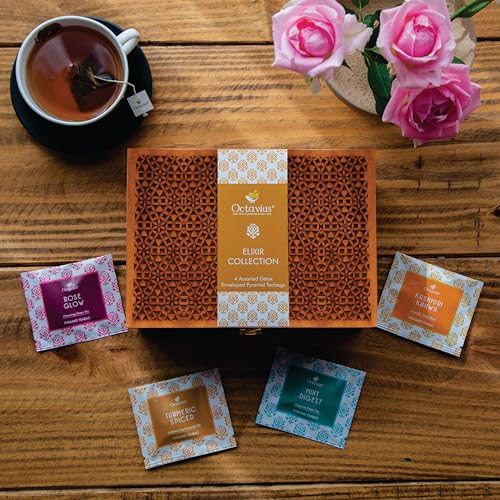 Octavius Assorted Tea Sampler Gift Set - 4 Flavors