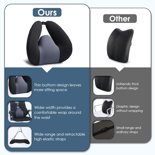 Lumbar Support Pillow for Office & Car