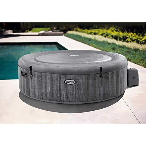 Intex PureSpa Greywood Deluxe Inflatable 6 Person Hot Tub