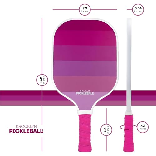 Brooklyn Pickleball Co Neon Pink Paddle | Carbon Fiber