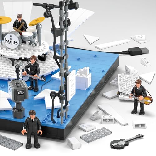 BEATLES Building Toy Set with 681 Pieces & 4 Figures