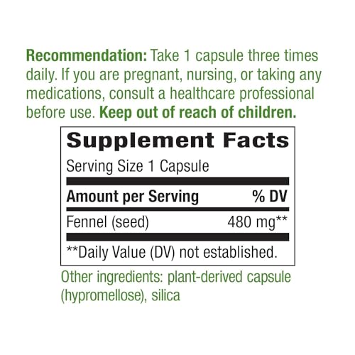 Fennel Seed 100 Veg Caps - VIP Shopping