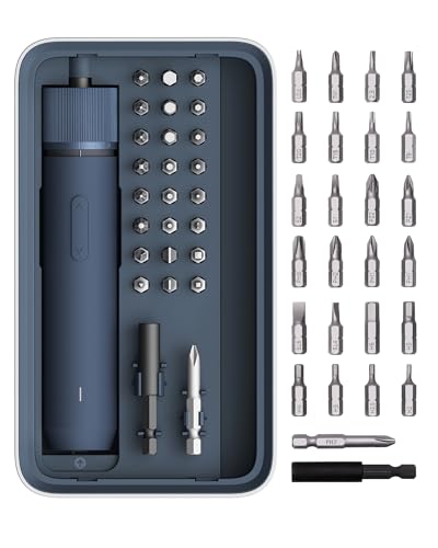 Cordless Electric Screwdriver Set with 25 S2-Steel Bits