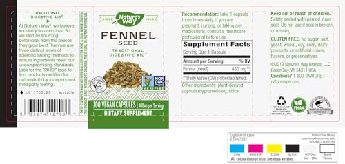Fennel Seed 100 Veg Caps - VIP Shopping
