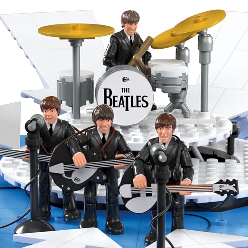BEATLES Building Toy Set with 681 Pieces & 4 Figures