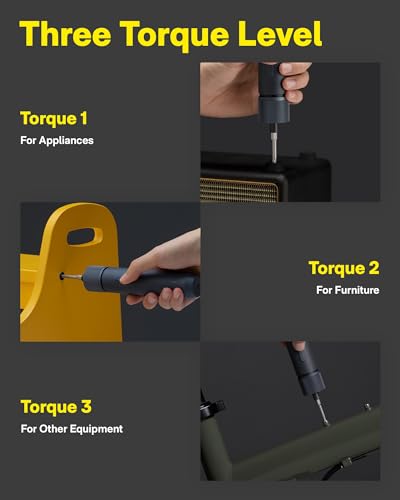 Cordless Electric Screwdriver Set with 25 S2-Steel Bits