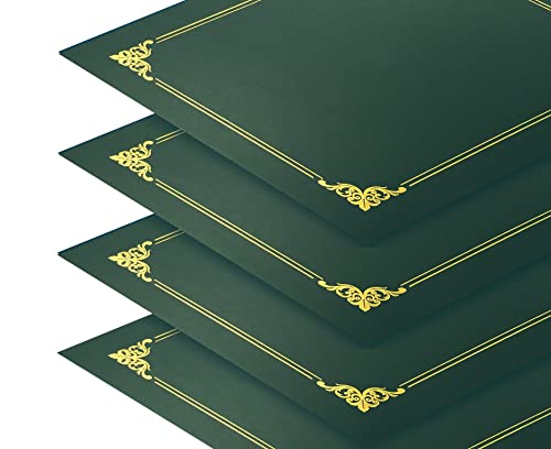Green Certificate Holders by Better Office Products, Pack of 25
