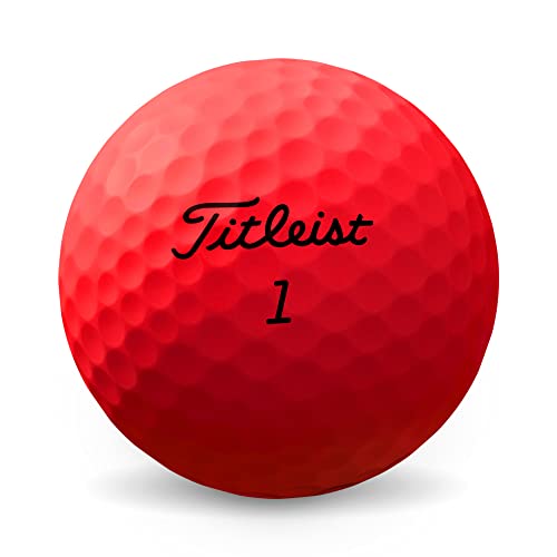 Titleist Trufeel Golf Balls, Matte Red, Prior Generation