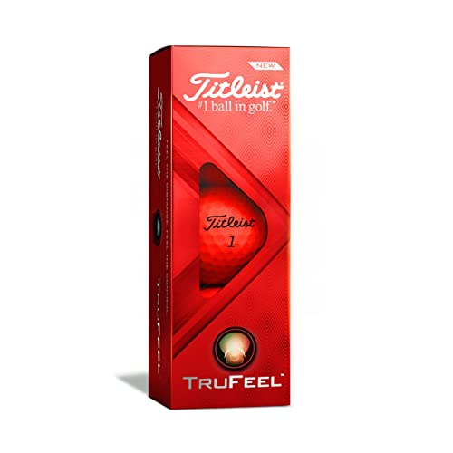 Titleist Trufeel Golf Balls, Matte Red, Prior Generation