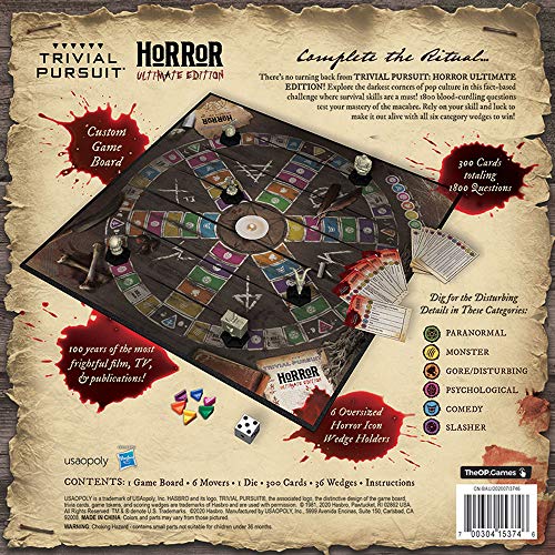 Horror Ultimate Edition Trivial Pursuit featuring 1800 Questions