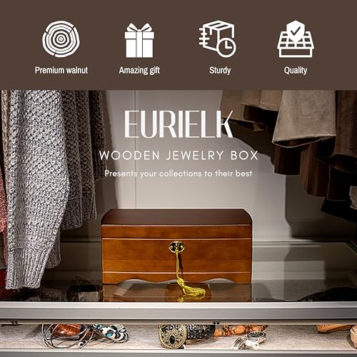 Luxury Wooden Jewelry Box with Lock for VIP Women