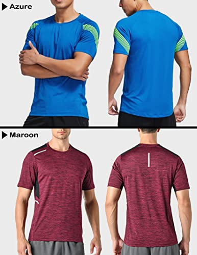 5-Pack VIP Men's Active Quick Dry Crew Neck Tees