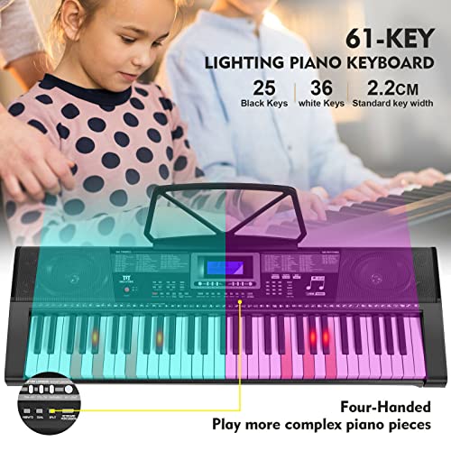 VIP Learning Keyboard with Lighted Keys, Stand & Pedal