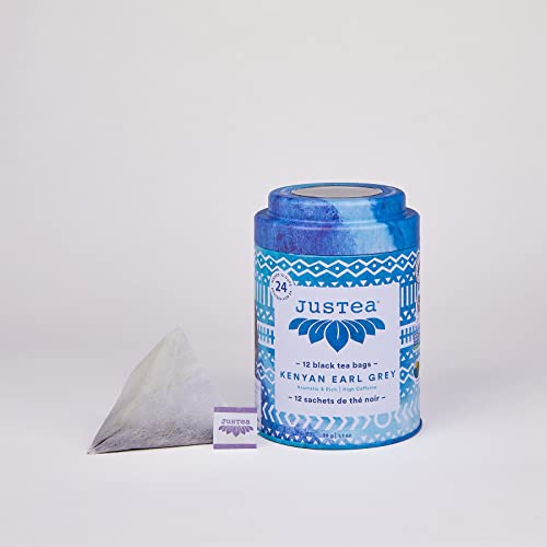 JusTea Kenyan Earl Grey Pyramid Tea Bags VIP