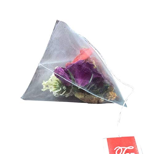 100PCS Pyramid Tea Bag Filter with Single String