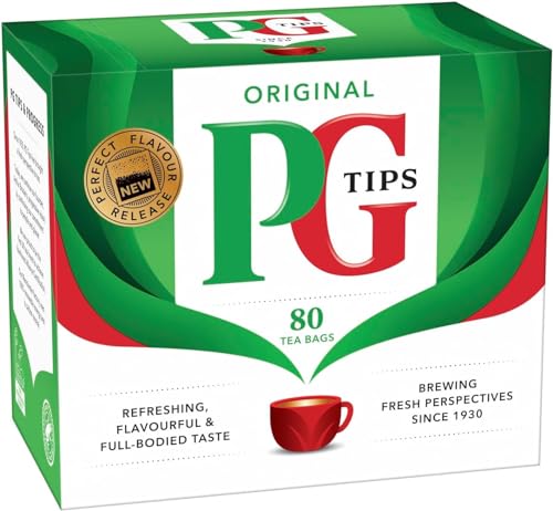 PG Tips Black Tea Pyramid Bags, 80 Count