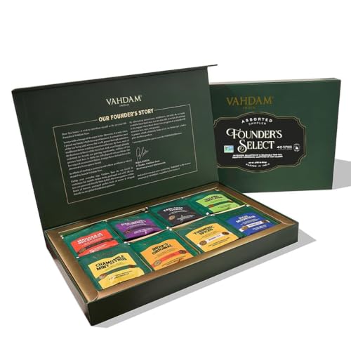 Founder's Select Assorted Tea Presentation Box - 8 Flavors