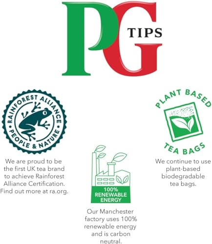 PG Tips Black Tea Pyramid Bags, 80 Count