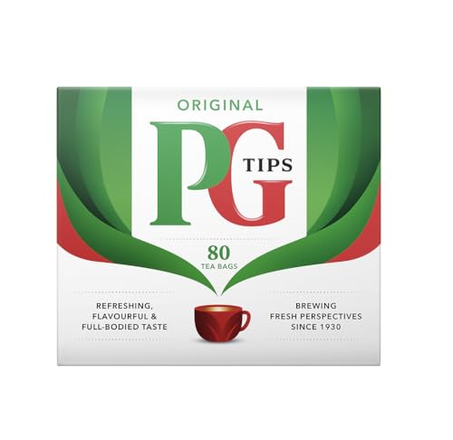 PG Tips Pyramid Black Tea Bags, 80 Count