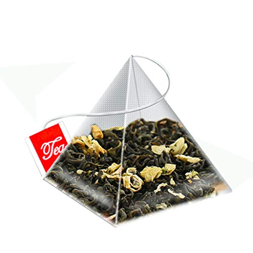 100PCS Pyramid Tea Bag Filter with Single String