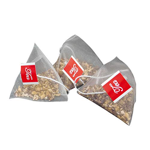 100PCS Pyramid Tea Bag Filter with Single String