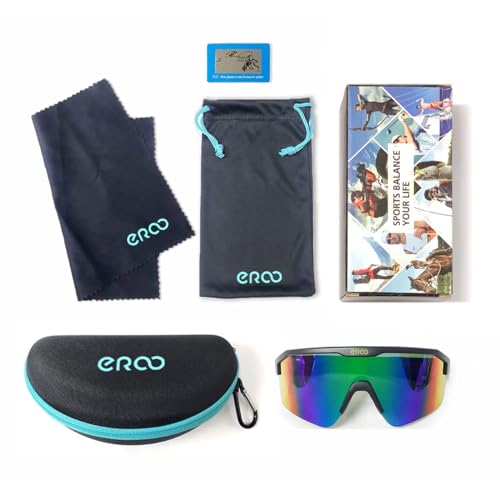VIP Men's Polarized Green Wrap-Around Shield Sunglasses