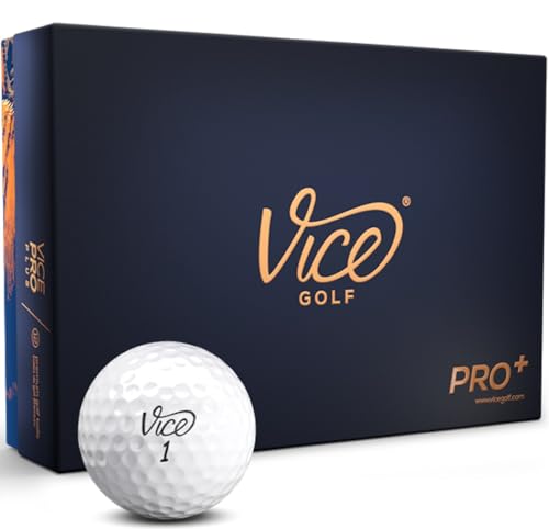 VIP Pro Plus Golf Balls, White, One Dozen