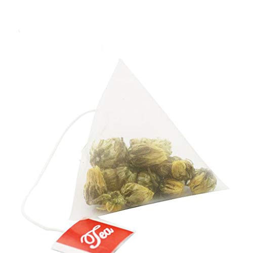 100PCS Pyramid Tea Bag Filter with Single String