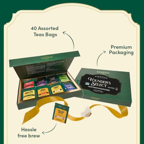 Founder's Select Assorted Tea Presentation Box - 8 Flavors