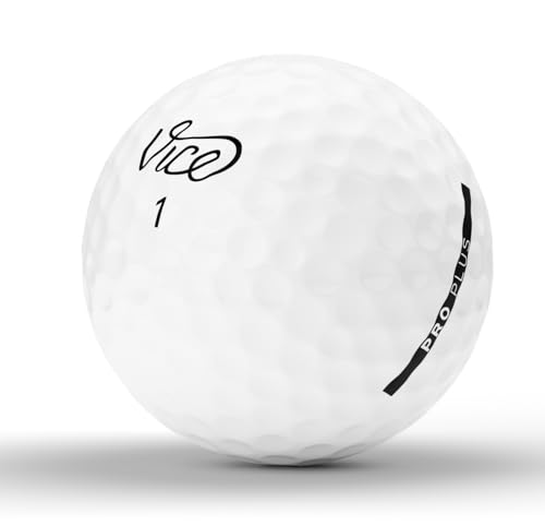 VIP Pro Plus Golf Balls, White, One Dozen