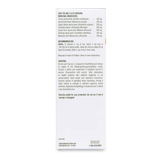 Flora Women's Medicinal Tea - 20 Pyramid Bags 38g