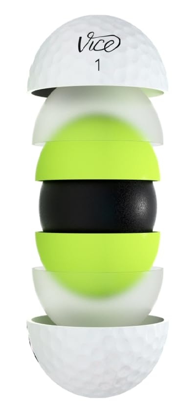 VIP Pro Plus Golf Balls, White, One Dozen