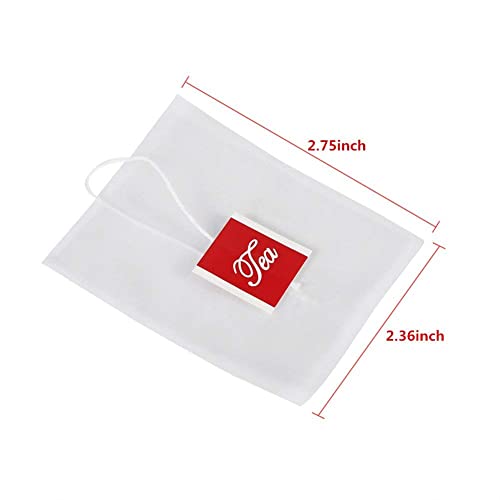 100 Disposable Tea Infuser Bags for Loose Leaf