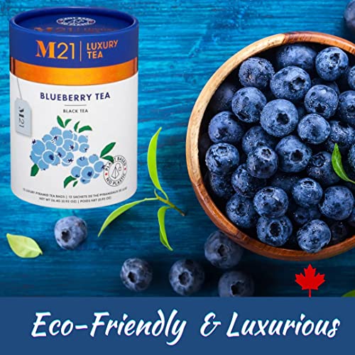 VIP Blueberry Tea in Compostable Pyramid Bags, M21