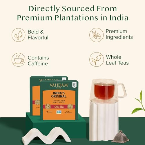 VAHDAM Masala Chai Tea Bags - Exotic Spices
