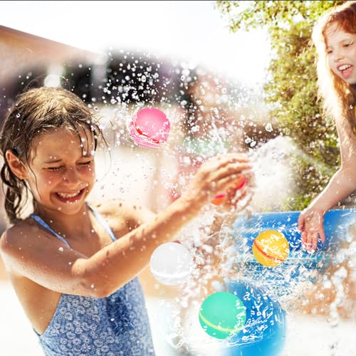 Silicone Magnetic Reusable Water Balloons (16 Pack)