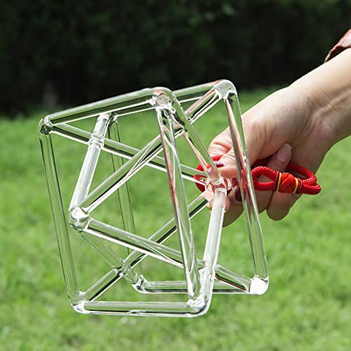 Chakra Clear Quartz Crystal Singing Merkaba Pyramid