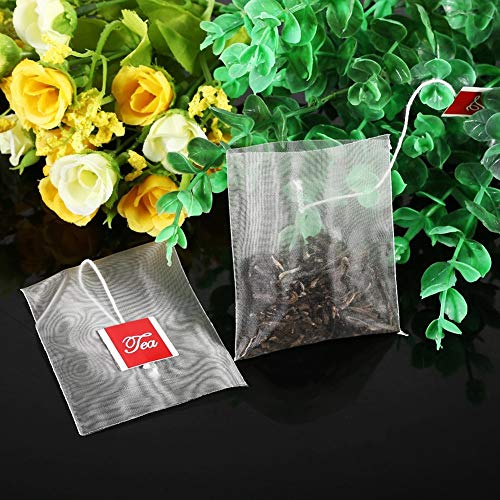 100 Disposable Tea Infuser Bags for Loose Leaf