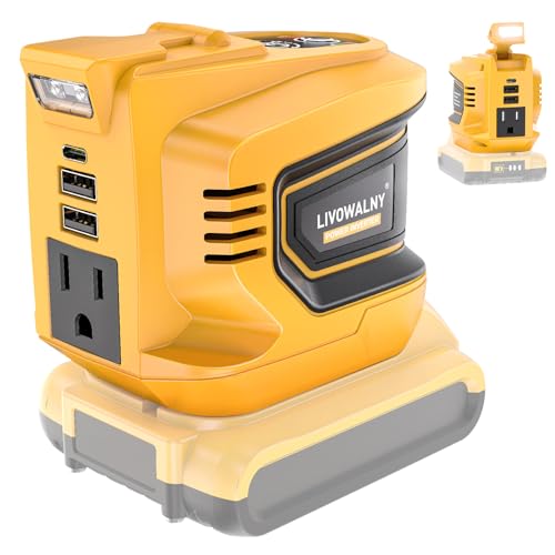 Portable 200W Power Inverter for Dewalt 20V Battery