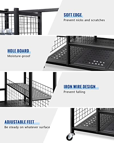 Mythinglogic Golf Storage Garage Organizer with 4 Hooks