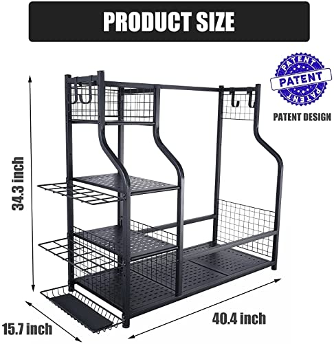 Mythinglogic Golf Storage Garage Organizer with 4 Hooks