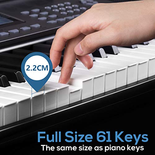 AKLOT 61-Key Portable Electronic Keyboard VIP Bundle