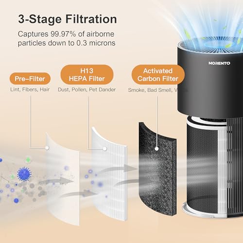 VIP Bedroom Air Purifier: MORENTO, KALO H13 HEPA