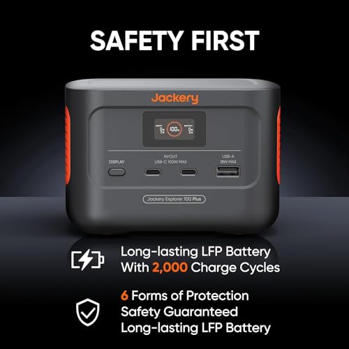 Jackery Explorer 100 Plus Power Station with Fast Charge