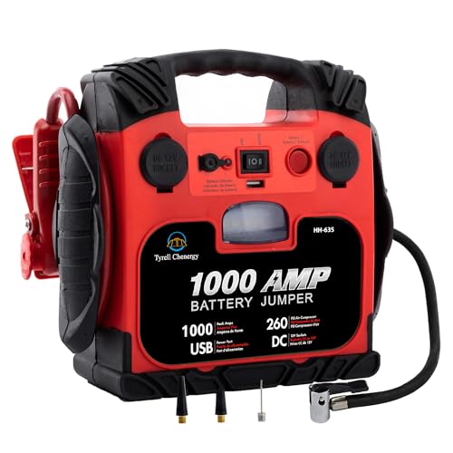 Tyrell Portable 1000Amp Car Jump Starter Power Station
