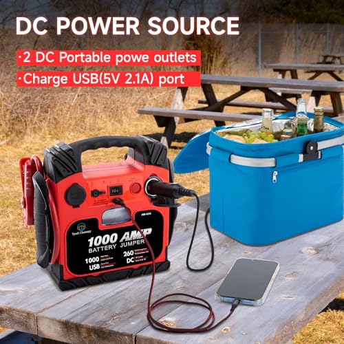 Tyrell Portable 1000Amp Car Jump Starter Power Station