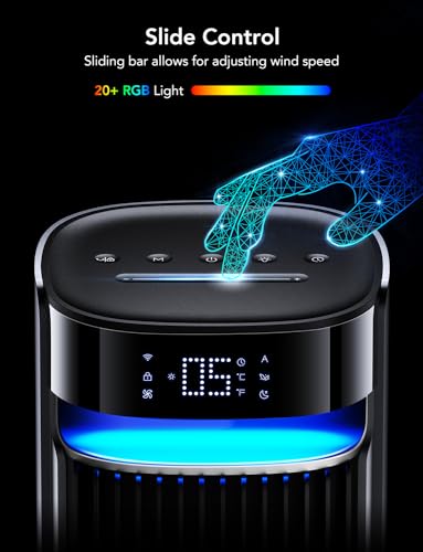 Goveelife Smart Tower Fan, Bedroom Fan, 12 Speeds