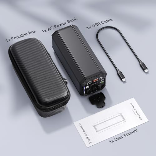Portable Laptop Power Bank with 100W AC Outlet